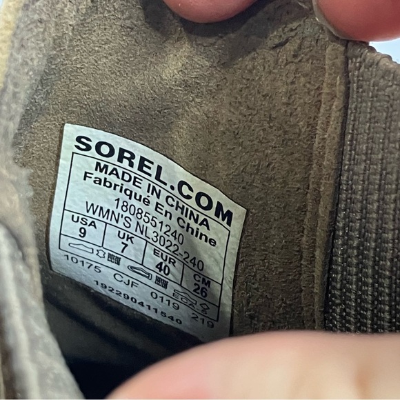 Sorel Joan of arctic ll wedge booties tan leather size 9 - Picture 7 of 8